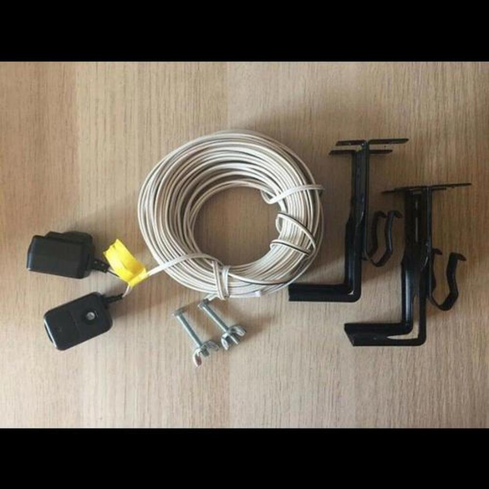 Garage Door Safety Sensors with Brackets &amp; Extra Long Wire Bolts